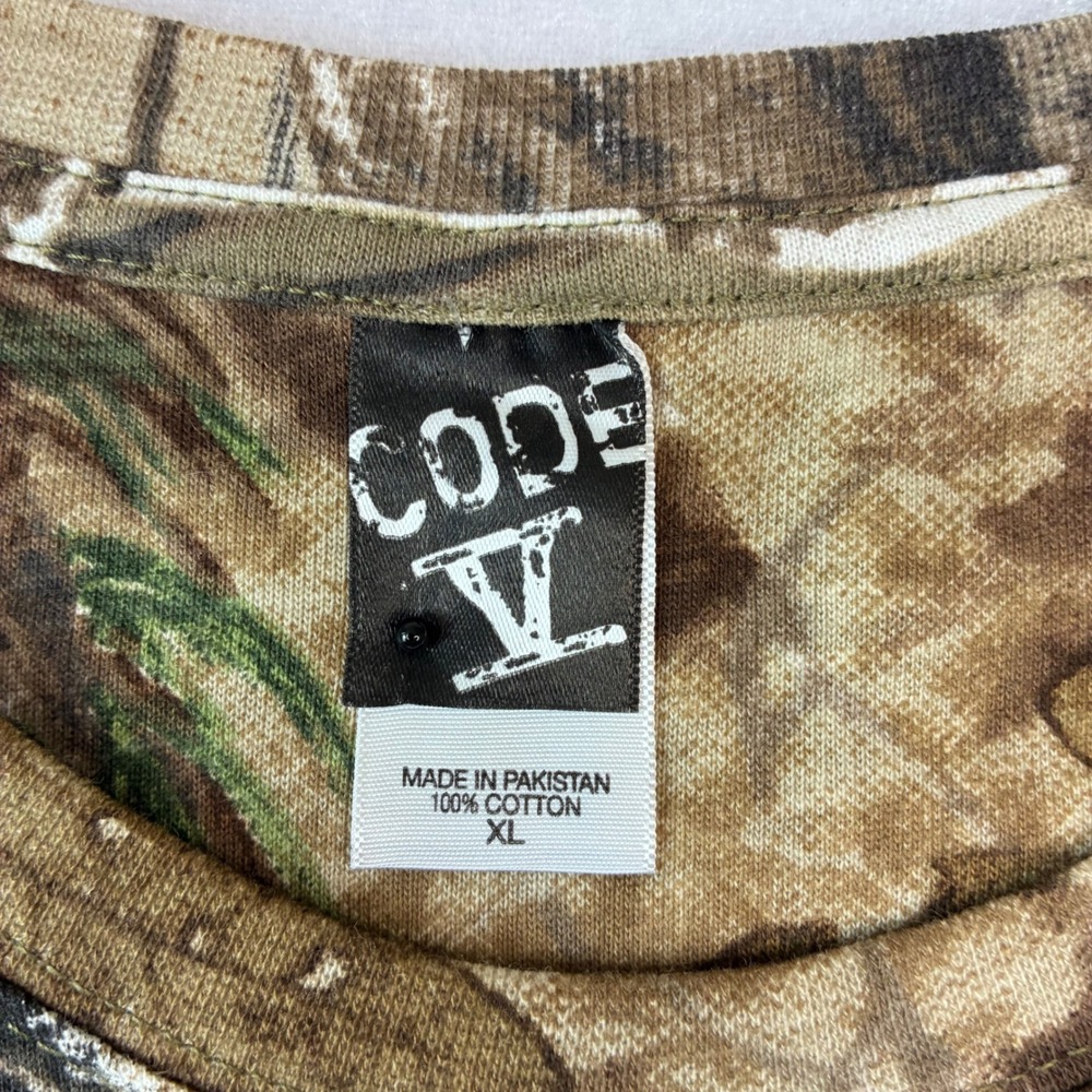 Code V T-Shirt Men XL Camo‎ Luckenbach Texas Realtree Graphic Tee Souvenir - Picture 4 of 7